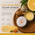 Lemon Manuka Honey Tallow Lip Balm